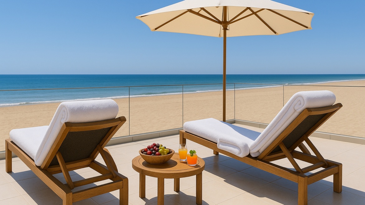 noclegi nad morzem apartament z krytym basenem i strefą SPA