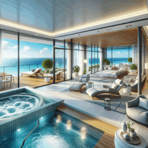 Relaks w apartamentach nad morzem z basenem: SPA, sauna i jacuzzi dla idealnego wypoczynku!