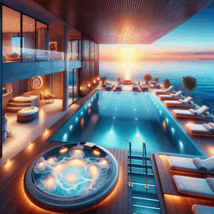 Odkryj luksusowy apartament nad morzem z basenem i SPA – idealny wybór na relaks z sauną i jacuzzi!