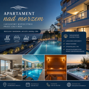 Zdjęcie do wpisu: Noclegi nad morzem z basenem: Najlepsze miejsca na relaks w apartamentach SPA Noclegi nad morzem z basenem: Najlepsze miejsca na relaks w apartamentach SPA