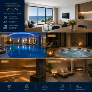 Przewodnik po luksusie: Apartament nad morzem z basenem, SPA, sauną i jacuzzi czeka na Ciebie!